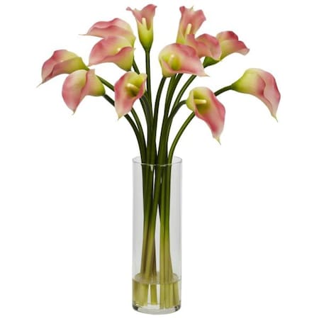 Nearly Natural Silk Mini Calla Lily Silk Flower Arrangement, 1187PK 1187-PK
